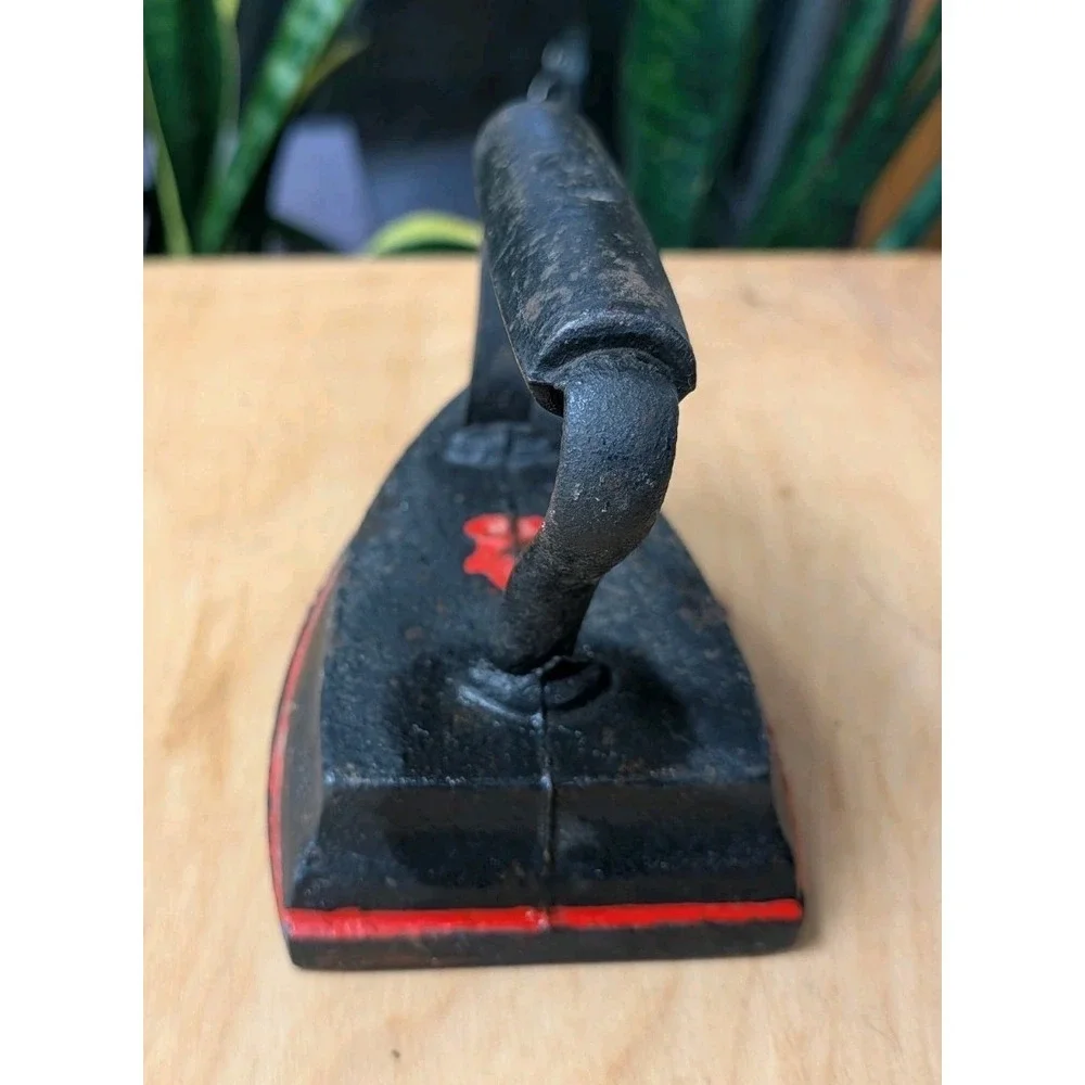 Vintage Wrought Iron Clothes Iron Door Stop